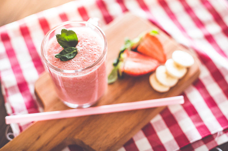 Strawberry sunset smoothie