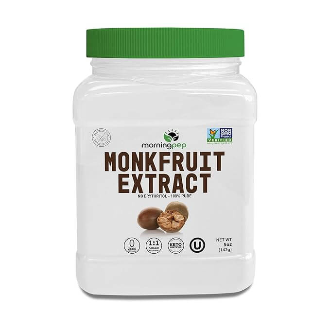 Morning Pep 100% Pure Monk Fruit extract sweetener, No Erythritol