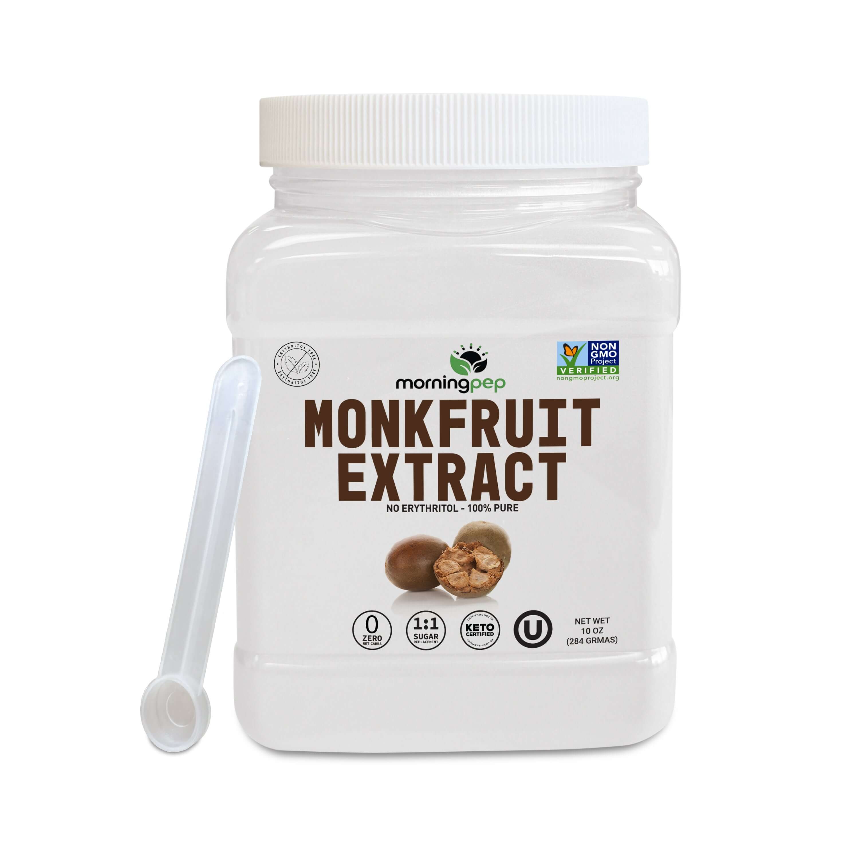 Morning Pep 100% Pure Monk Fruit extract sweetener, No Erythritol