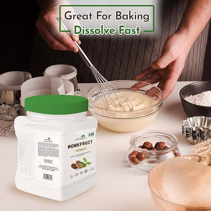 Morning Pep 100% Pure Monk Fruit extract sweetener, No Erythritol
