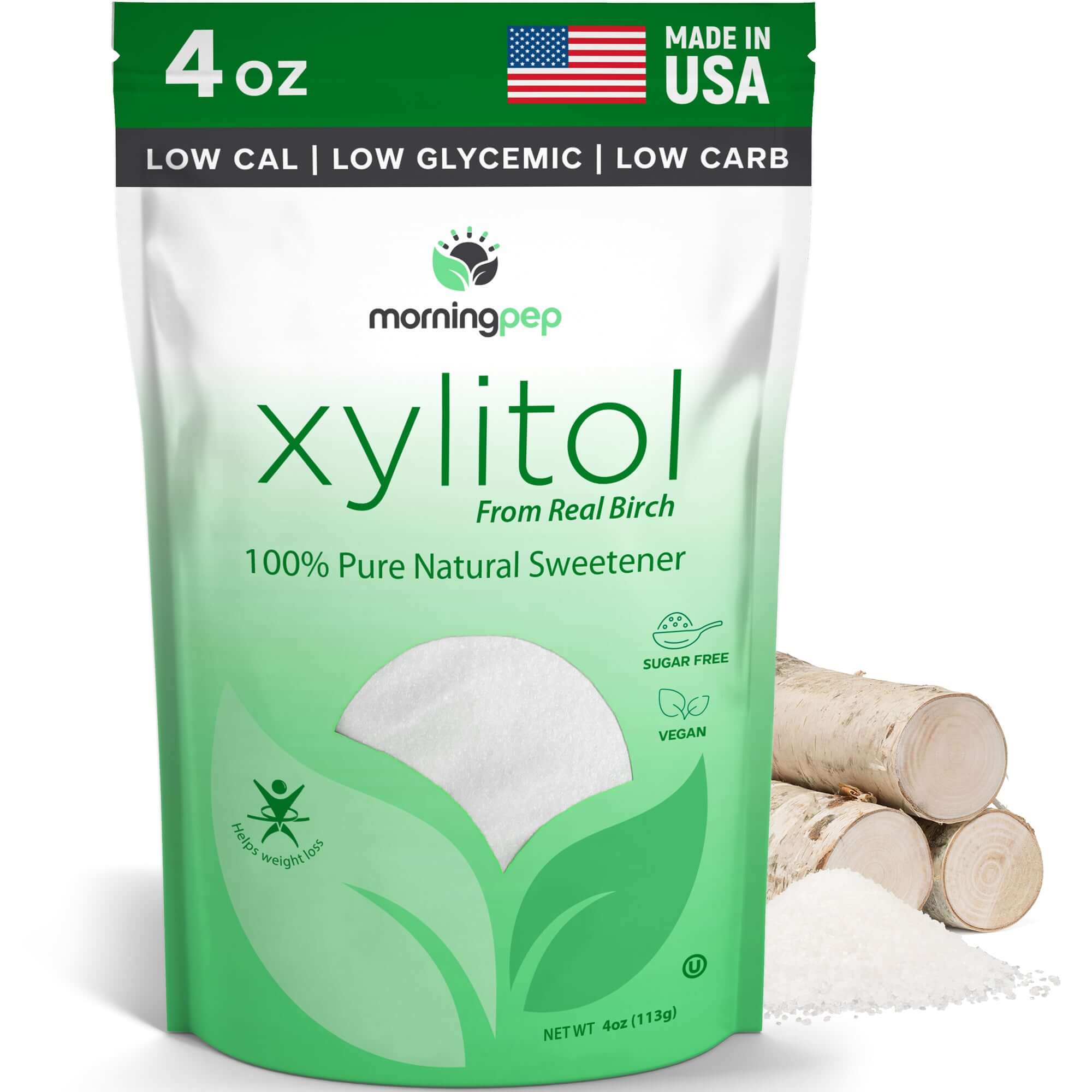 Morning Pep USA Made Birch Xylitol Sweetener