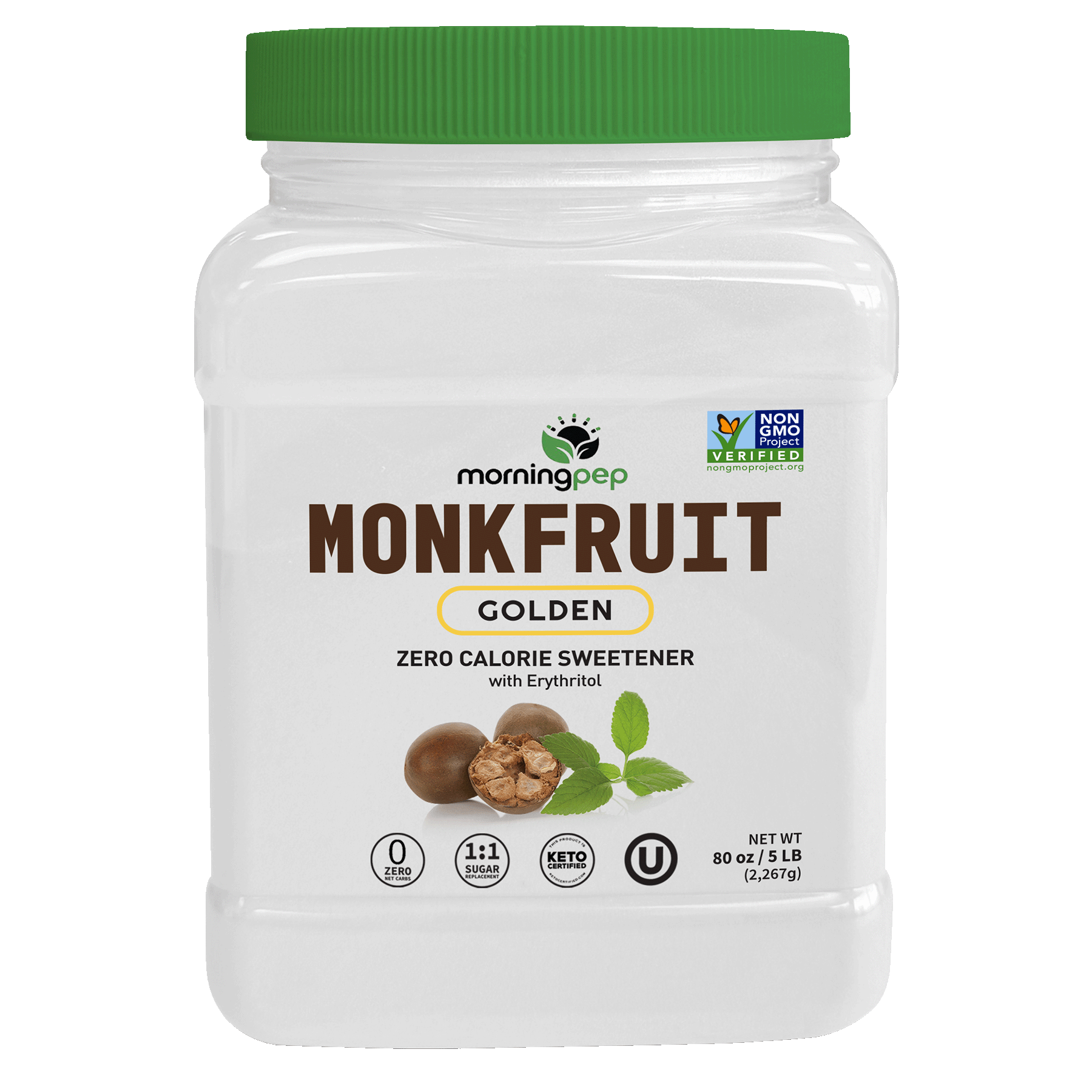 Morning Pep Monk Fruit Sweetener, Golden