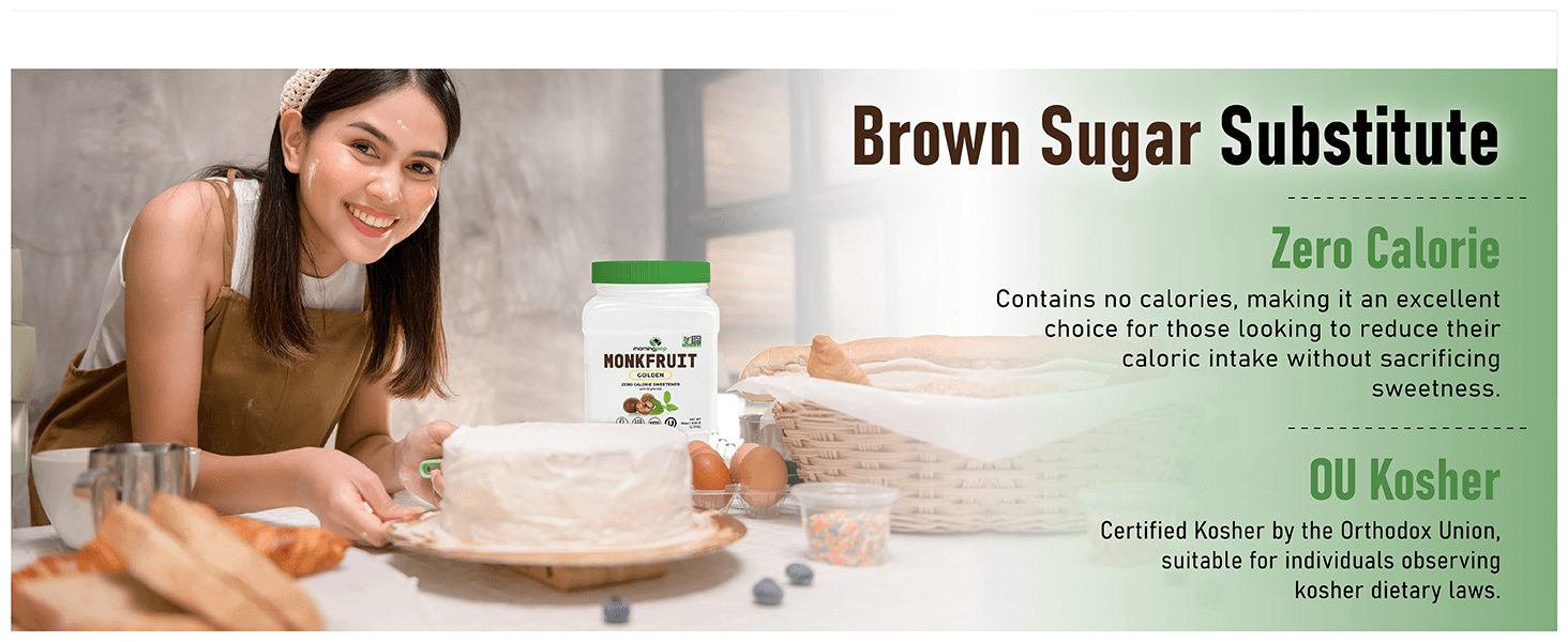 Morning Pep Monk Fruit Sweetener, Golden