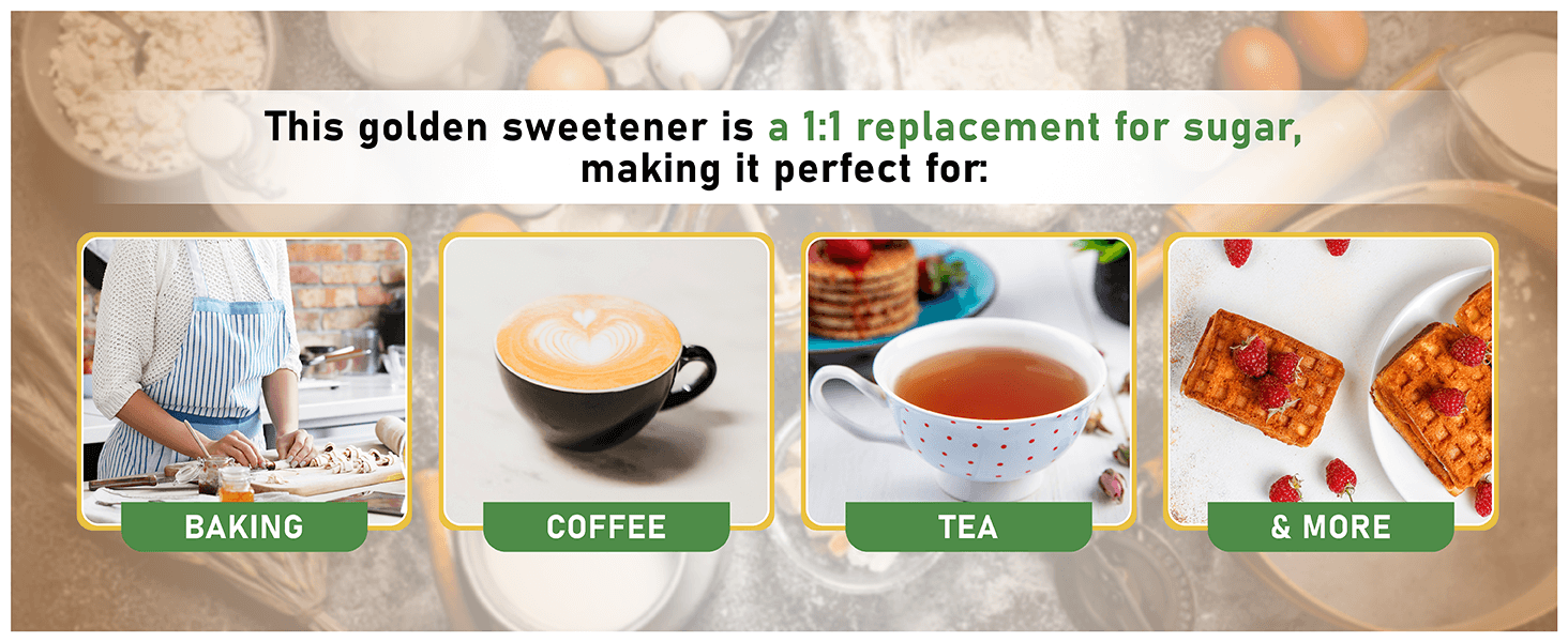 Morning Pep Monk Fruit Sweetener, Golden