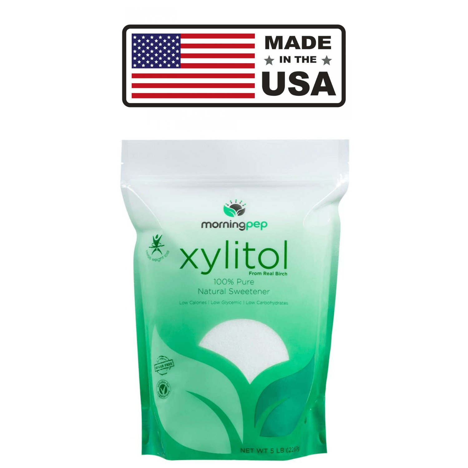Morning Pep USA Made Birch Xylitol Sweetener